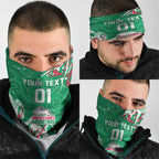 Personalized South Sydney Rabbitohs Rugby Neck Gaiter Urban Street Graffiti Style - Distressed Splatter Elements