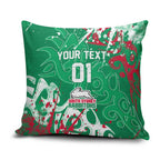Personalized South Sydney Rabbitohs Rugby Pillow Cover Urban Street Graffiti Style - Distressed Splatter Elements