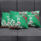Personalized South Sydney Rabbitohs Rugby Pillow Cover Urban Street Graffiti Style - Distressed Splatter Elements