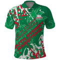 Personalized South Sydney Rabbitohs Rugby Polo Shirt Urban Street Graffiti Style - Distressed Splatter Elements