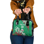 Personalized South Sydney Rabbitohs Rugby Shoulder Handbag Urban Street Graffiti Style - Distressed Splatter Elements