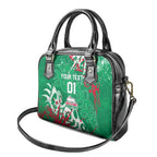 Personalized South Sydney Rabbitohs Rugby Shoulder Handbag Urban Street Graffiti Style - Distressed Splatter Elements