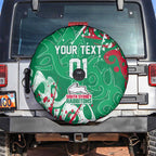 Personalized South Sydney Rabbitohs Rugby Spare Tire Cover Urban Street Graffiti Style - Distressed Splatter Elements