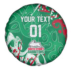 Personalized South Sydney Rabbitohs Rugby Spare Tire Cover Urban Street Graffiti Style - Distressed Splatter Elements