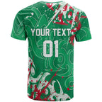 Personalized South Sydney Rabbitohs Rugby T Shirt Urban Street Graffiti Style - Distressed Splatter Elements