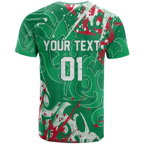 Personalized South Sydney Rabbitohs Rugby T Shirt Urban Street Graffiti Style - Distressed Splatter Elements