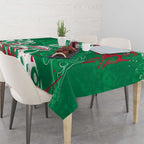 Personalized South Sydney Rabbitohs Rugby Tablecloth Urban Street Graffiti Style - Distressed Splatter Elements