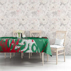 Personalized South Sydney Rabbitohs Rugby Tablecloth Urban Street Graffiti Style - Distressed Splatter Elements