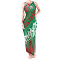 Personalized South Sydney Rabbitohs Rugby Tank Maxi Dress Urban Street Graffiti Style - Distressed Splatter Elements