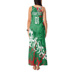 Personalized South Sydney Rabbitohs Rugby Tank Maxi Dress Urban Street Graffiti Style - Distressed Splatter Elements