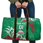 Personalized South Sydney Rabbitohs Rugby Travel Bag Urban Street Graffiti Style - Distressed Splatter Elements