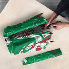 Personalized South Sydney Rabbitohs Rugby Umbrella Urban Street Graffiti Style - Distressed Splatter Elements