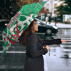 Personalized South Sydney Rabbitohs Rugby Umbrella Urban Street Graffiti Style - Distressed Splatter Elements