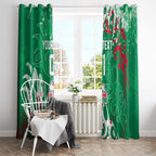 Personalized South Sydney Rabbitohs Rugby Window Curtain Urban Street Graffiti Style - Distressed Splatter Elements