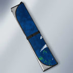 Personalized Canberra Raiders Rugby Auto Sun Shade Urban Street Graffiti Style - Distressed Splatter Elements
