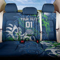 Personalized Canberra Raiders Rugby Back Car Seat Cover Urban Street Graffiti Style - Distressed Splatter Elements