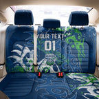 Personalized Canberra Raiders Rugby Back Car Seat Cover Urban Street Graffiti Style - Distressed Splatter Elements