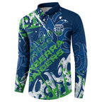 Personalized Canberra Raiders Rugby Button Sweatshirt Urban Street Graffiti Style - Distressed Splatter Elements