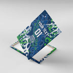 Personalized Canberra Raiders Rugby Canvas Wall Art Urban Street Graffiti Style - Distressed Splatter Elements