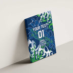 Personalized Canberra Raiders Rugby Canvas Wall Art Urban Street Graffiti Style - Distressed Splatter Elements