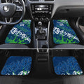 Personalized Canberra Raiders Rugby Car Mats Urban Street Graffiti Style - Distressed Splatter Elements