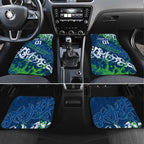 Personalized Canberra Raiders Rugby Car Mats Urban Street Graffiti Style - Distressed Splatter Elements