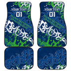 Personalized Canberra Raiders Rugby Car Mats Urban Street Graffiti Style - Distressed Splatter Elements