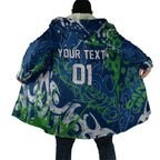 Personalized Canberra Raiders Rugby Cloak Urban Street Graffiti Style - Distressed Splatter Elements