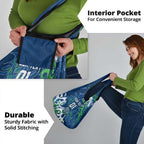 Personalized Canberra Raiders Rugby Grocery Bag Urban Street Graffiti Style - Distressed Splatter Elements