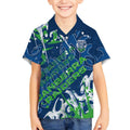 Personalized Canberra Raiders Rugby Kid Hawaiian Shirt Urban Street Graffiti Style - Distressed Splatter Elements