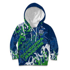 Personalized Canberra Raiders Rugby Kid Hoodie Urban Street Graffiti Style - Distressed Splatter Elements