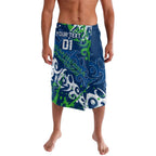 Personalized Canberra Raiders Rugby Lavalava Urban Street Graffiti Style - Distressed Splatter Elements