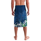 Personalized Canberra Raiders Rugby Lavalava Urban Street Graffiti Style - Distressed Splatter Elements