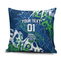 Personalized Canberra Raiders Rugby Pillow Cover Urban Street Graffiti Style - Distressed Splatter Elements