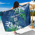 Personalized Canberra Raiders Rugby Sarong Urban Street Graffiti Style - Distressed Splatter Elements