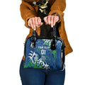 Personalized Canberra Raiders Rugby Shoulder Handbag Urban Street Graffiti Style - Distressed Splatter Elements