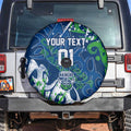 Personalized Canberra Raiders Rugby Spare Tire Cover Urban Street Graffiti Style - Distressed Splatter Elements