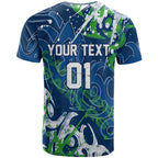 Personalized Canberra Raiders Rugby T Shirt Urban Street Graffiti Style - Distressed Splatter Elements