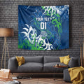 Personalized Canberra Raiders Rugby Tapestry Urban Street Graffiti Style - Distressed Splatter Elements