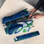 Personalized Canberra Raiders Rugby Umbrella Urban Street Graffiti Style - Distressed Splatter Elements