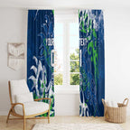 Personalized Canberra Raiders Rugby Window Curtain Urban Street Graffiti Style - Distressed Splatter Elements