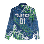 Personalized Canberra Raiders Rugby Women Casual Shirt Urban Street Graffiti Style - Distressed Splatter Elements