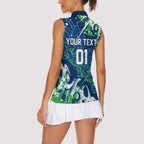 Personalized Canberra Raiders Rugby Women Sleeveless Polo Shirt Urban Street Graffiti Style - Distressed Splatter Elements
