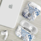 Personalized Canterbury-Bankstown Bulldogs Rugby AirPods Case Urban Street Graffiti Style - Distressed Splatter Elements