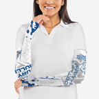 Personalized Canterbury-Bankstown Bulldogs Rugby Arm Sleeves Urban Street Graffiti Style - Distressed Splatter Elements