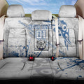 Personalized Canterbury-Bankstown Bulldogs Rugby Back Car Seat Cover Urban Street Graffiti Style - Distressed Splatter Elements