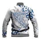 Personalized Canterbury-Bankstown Bulldogs Rugby Baseball Jacket Urban Street Graffiti Style - Distressed Splatter Elements