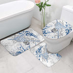 Personalized Canterbury-Bankstown Bulldogs Rugby Bathroom Set Urban Street Graffiti Style - Distressed Splatter Elements