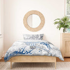 Personalized Canterbury-Bankstown Bulldogs Rugby Bedding Set Urban Street Graffiti Style - Distressed Splatter Elements