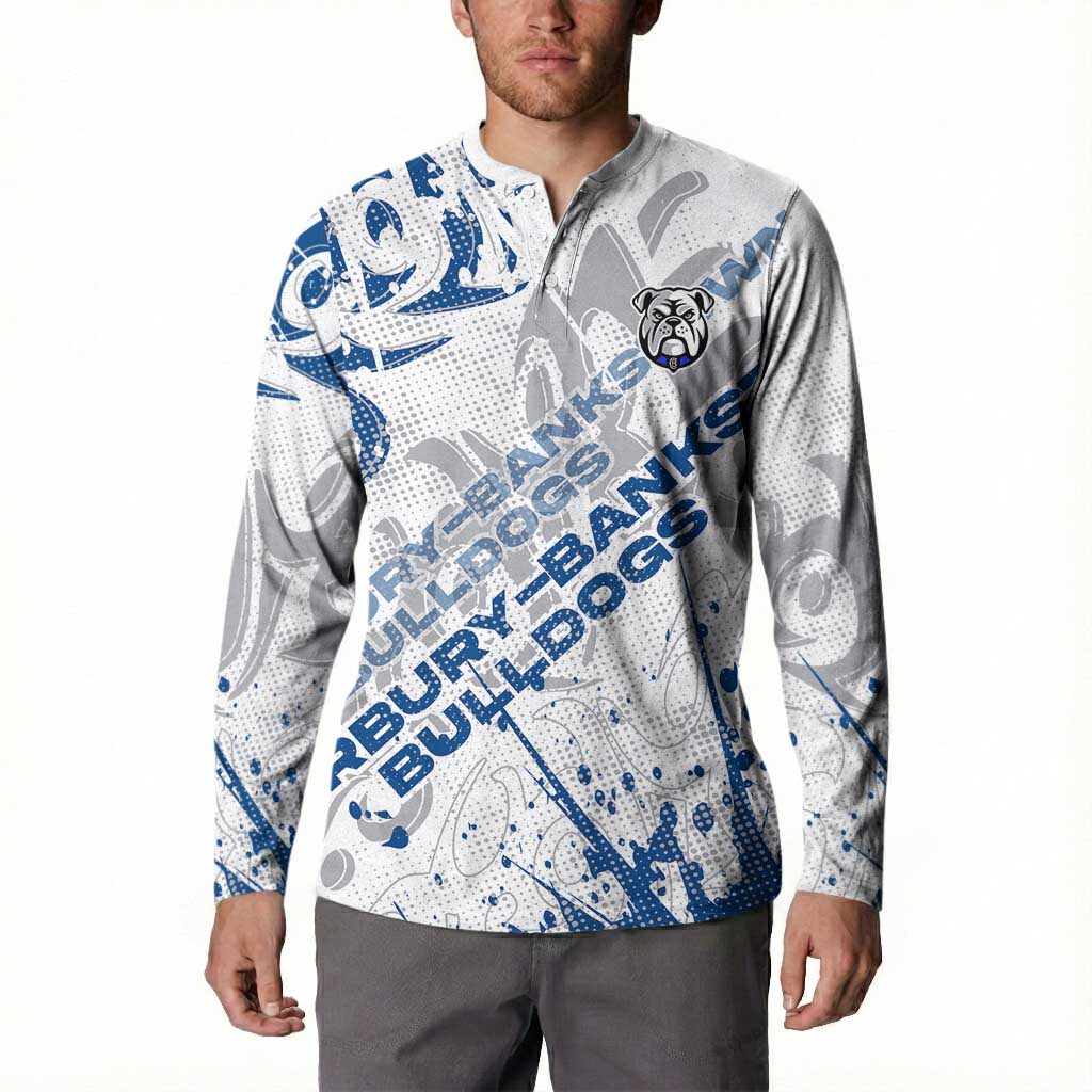 Personalized Canterbury-Bankstown Bulldogs Rugby Button Sweatshirt Urban Street Graffiti Style - Distressed Splatter Elements